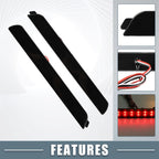 2X Smoked LED Rear Bumper Reflector Tail Light for Mazda 3 (2005–2009)