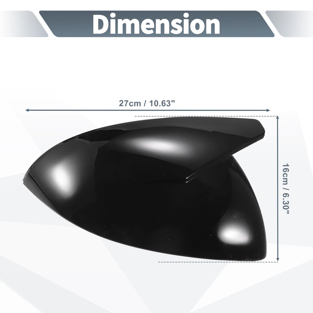 Pair Rearview Mirror Cover Cap Gloss Black for Mercedes-Benz C-Class (2022–2023)
