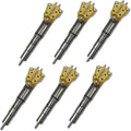 Set of 6 Fuel Injectors 232-1183 10-R1266 for Caterpillar CAT 3408E