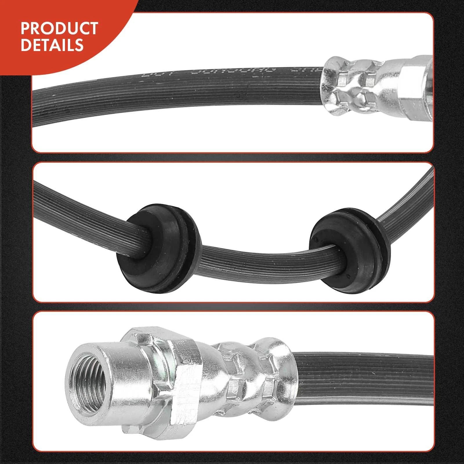 2X Rear Brake Hydraulic Hose for BMW F48 X1 (2017–2019) F39 X2 Mini Cooper