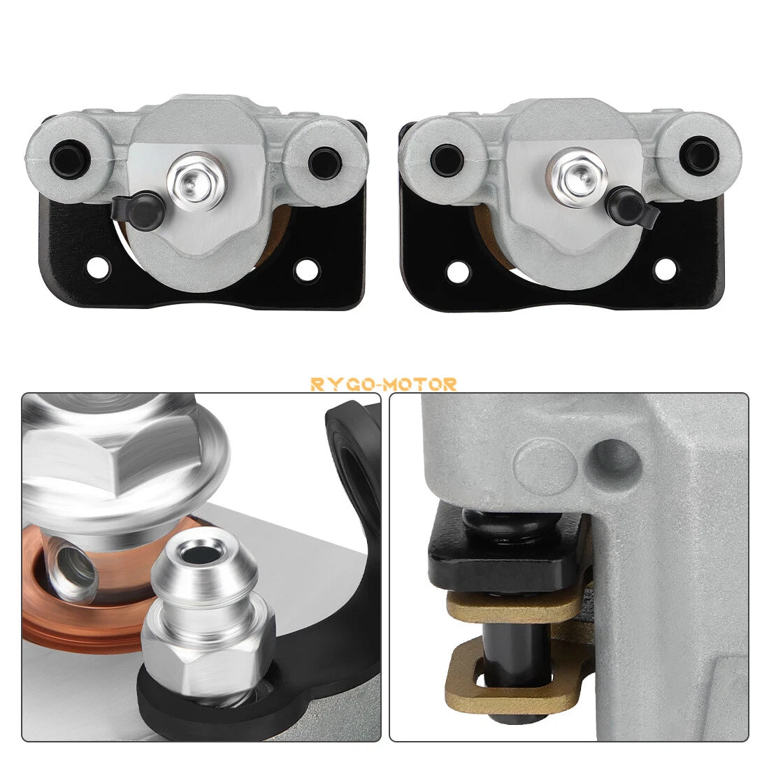 Front Brake Calipers & Pads for Arctic Cat Wildcat Trail 700, Wildcat 1000 (2014–2021)
