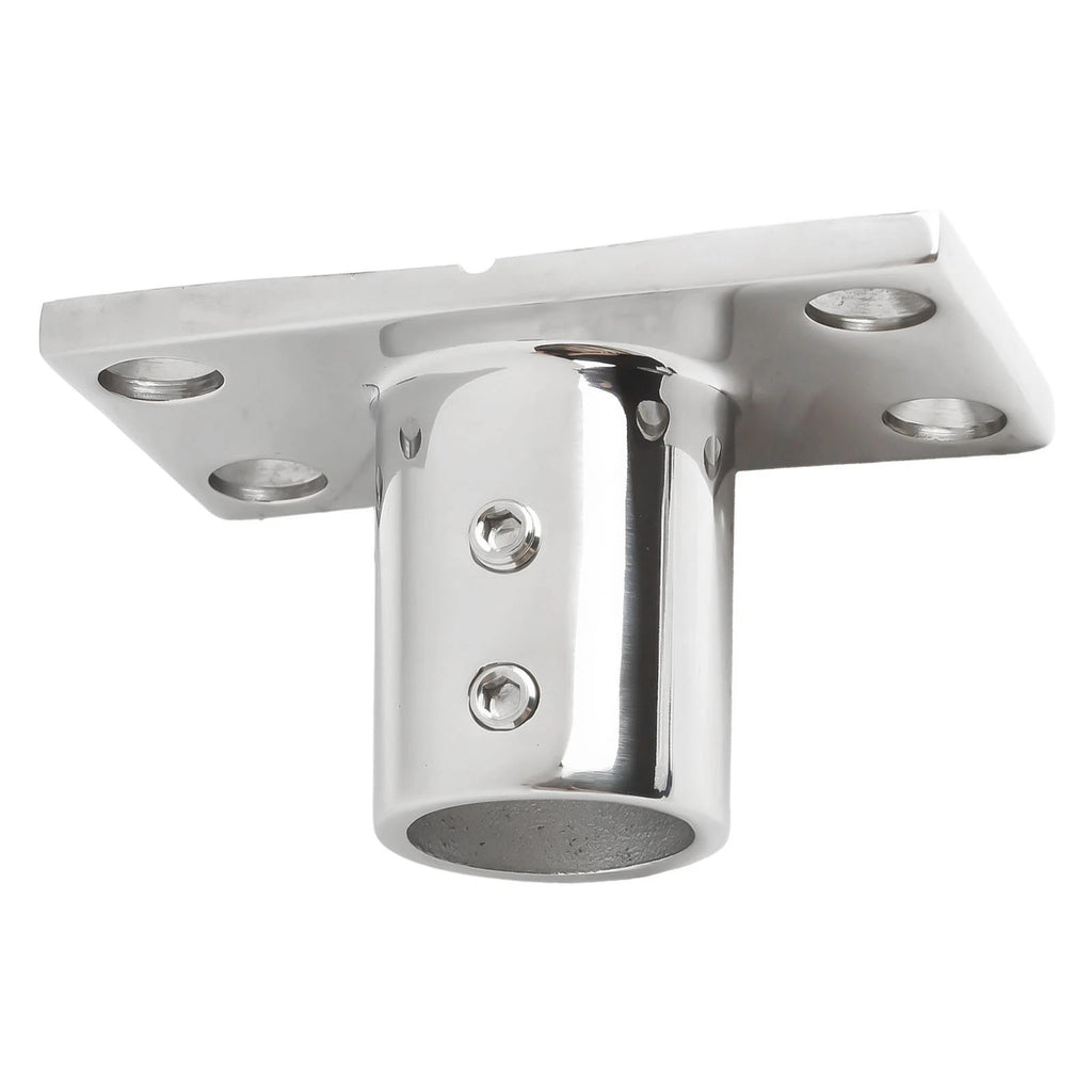 90 Degree Rectangular Handrail Base for Marine Applications