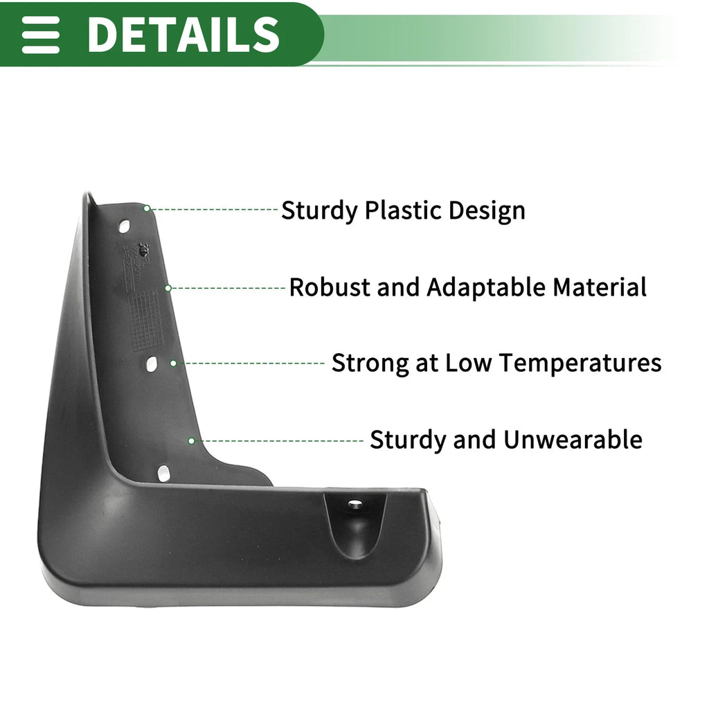 Mud Flap Splash Guard Set for Lexus ES350 Base Sedan (2013-2018)