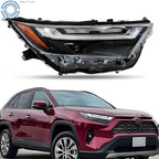 Full LED Headlight for Toyota RAV4 (2022–2023) Projector Chrome Right Side