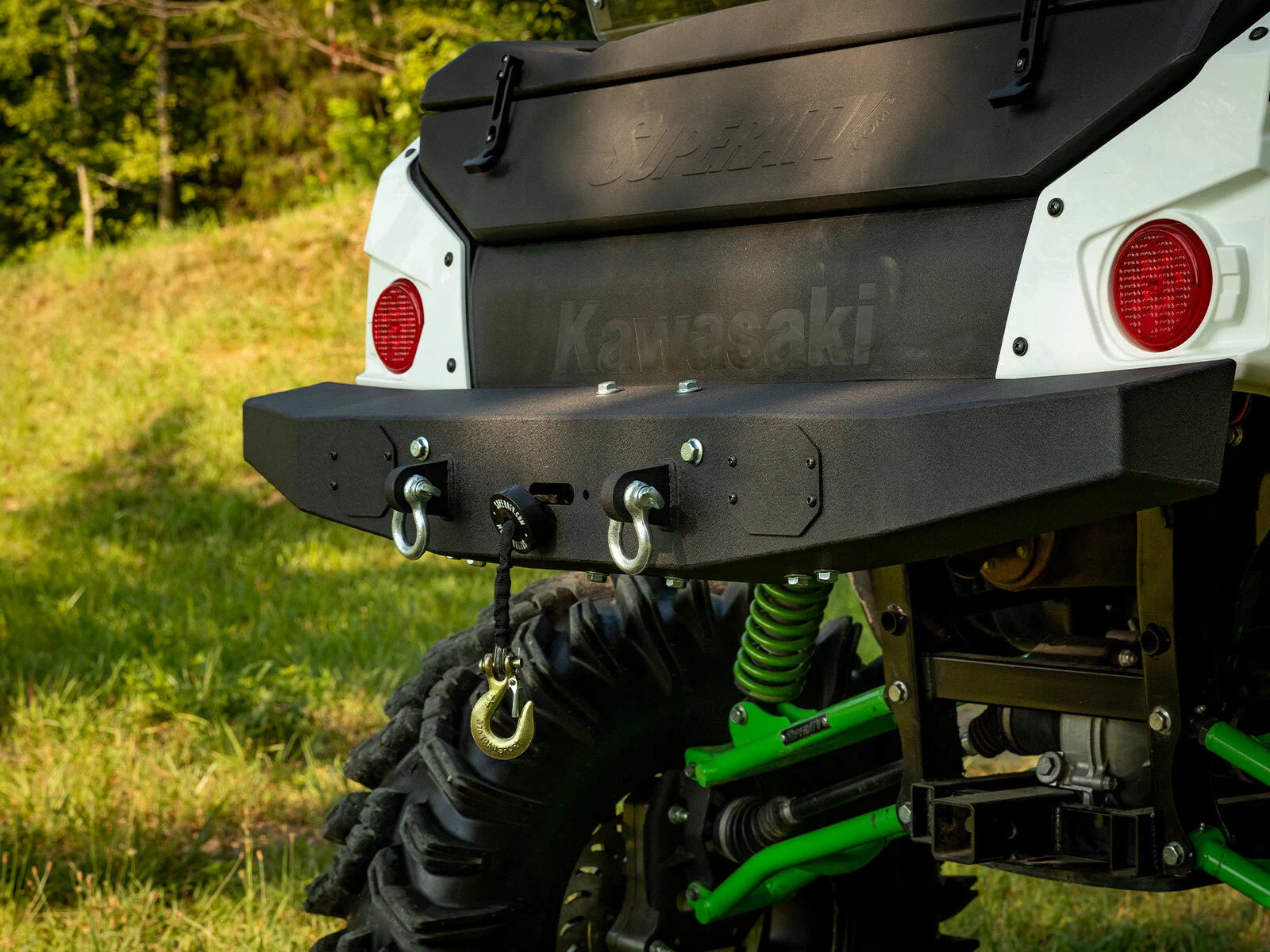 SuperATV Heavy Duty Rear Bumper for Kawasaki Teryx 800 / 750 (2014–2020)