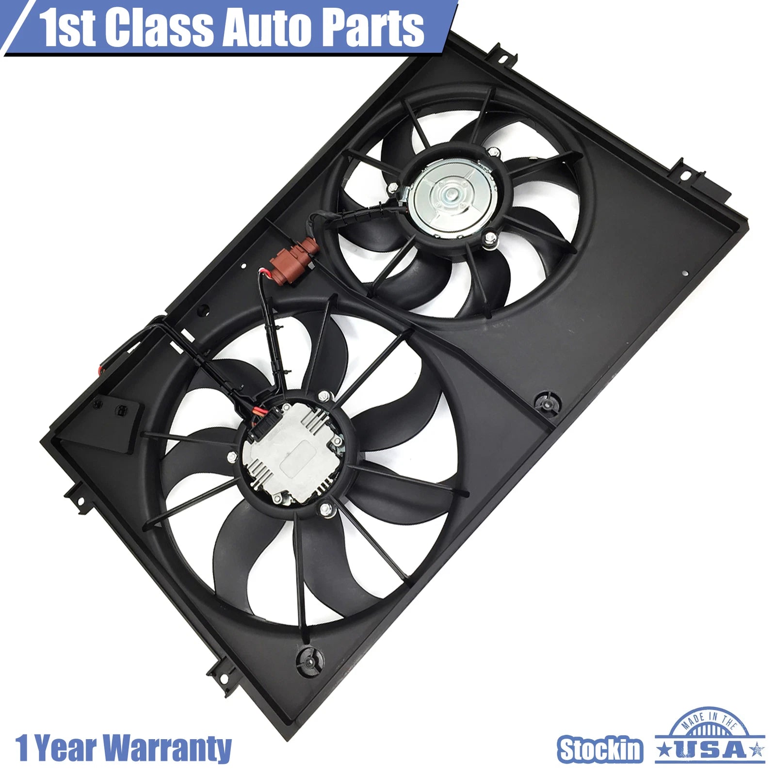 Radiator Cooling Fan Assembly for Volkswagen Beetle Golf Jetta (2000–2010)
