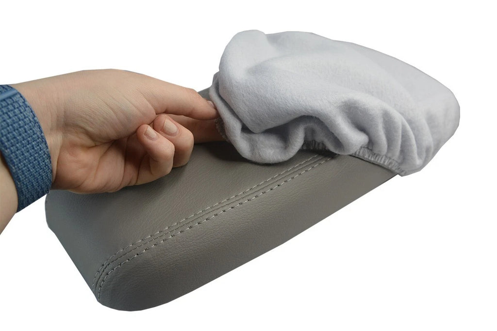 Fleece Console Lid Bucket Seat Cover for Toyota Tacoma (2001–2004) Gray
