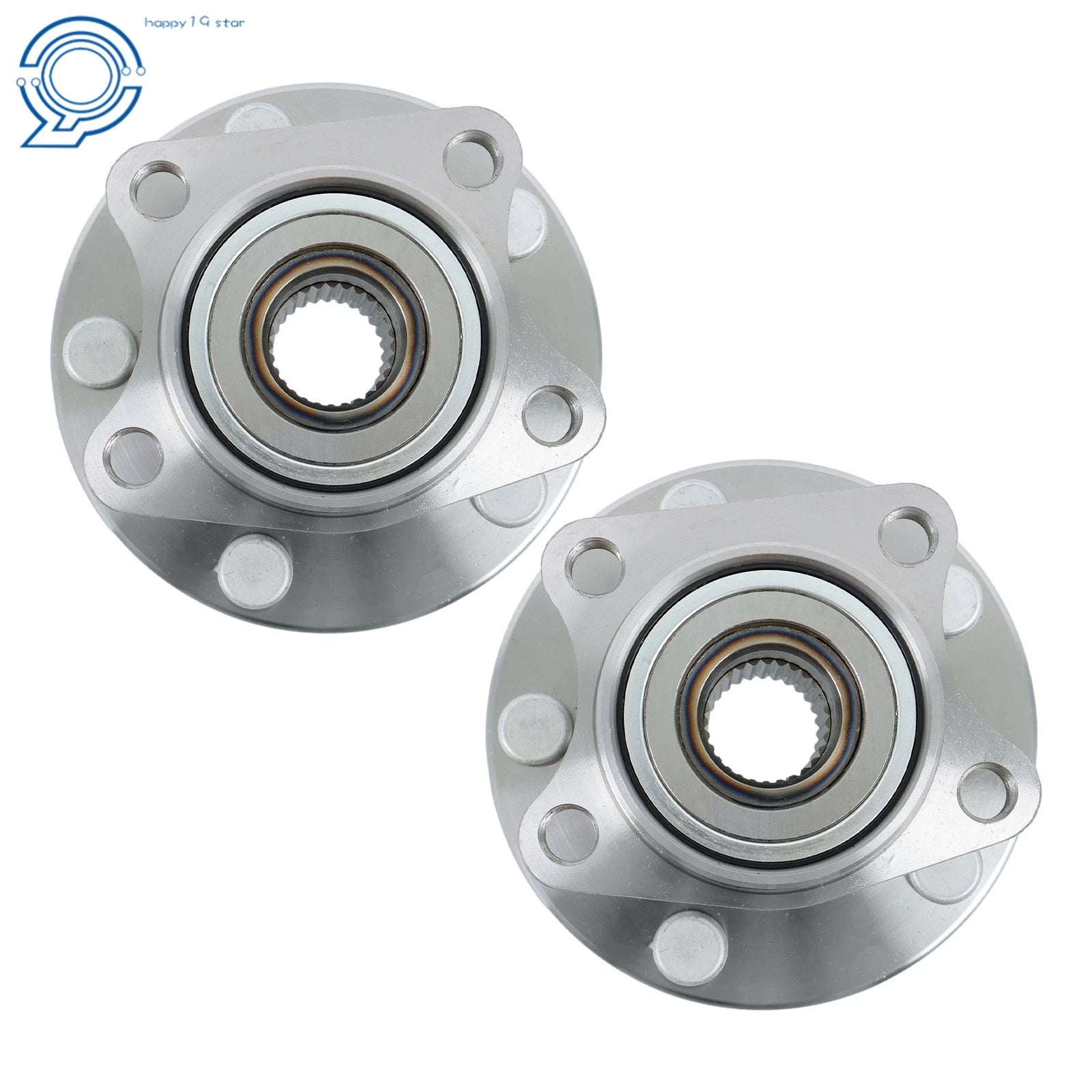 Set of 2 Rear Wheel Hub Bearings for Ford Edge AWD (2007–2010)