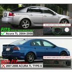 Amber Red LED Bumper Side Marker Indicator Lamps for Acura TL (2004–2008)