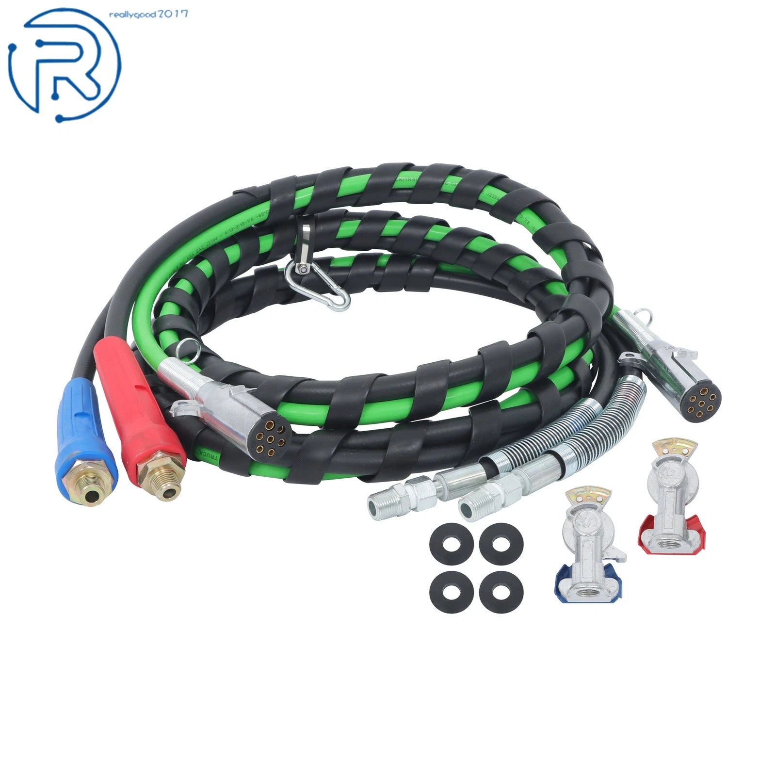 Power Air Line Hose Set with Glad Hands for Tractor