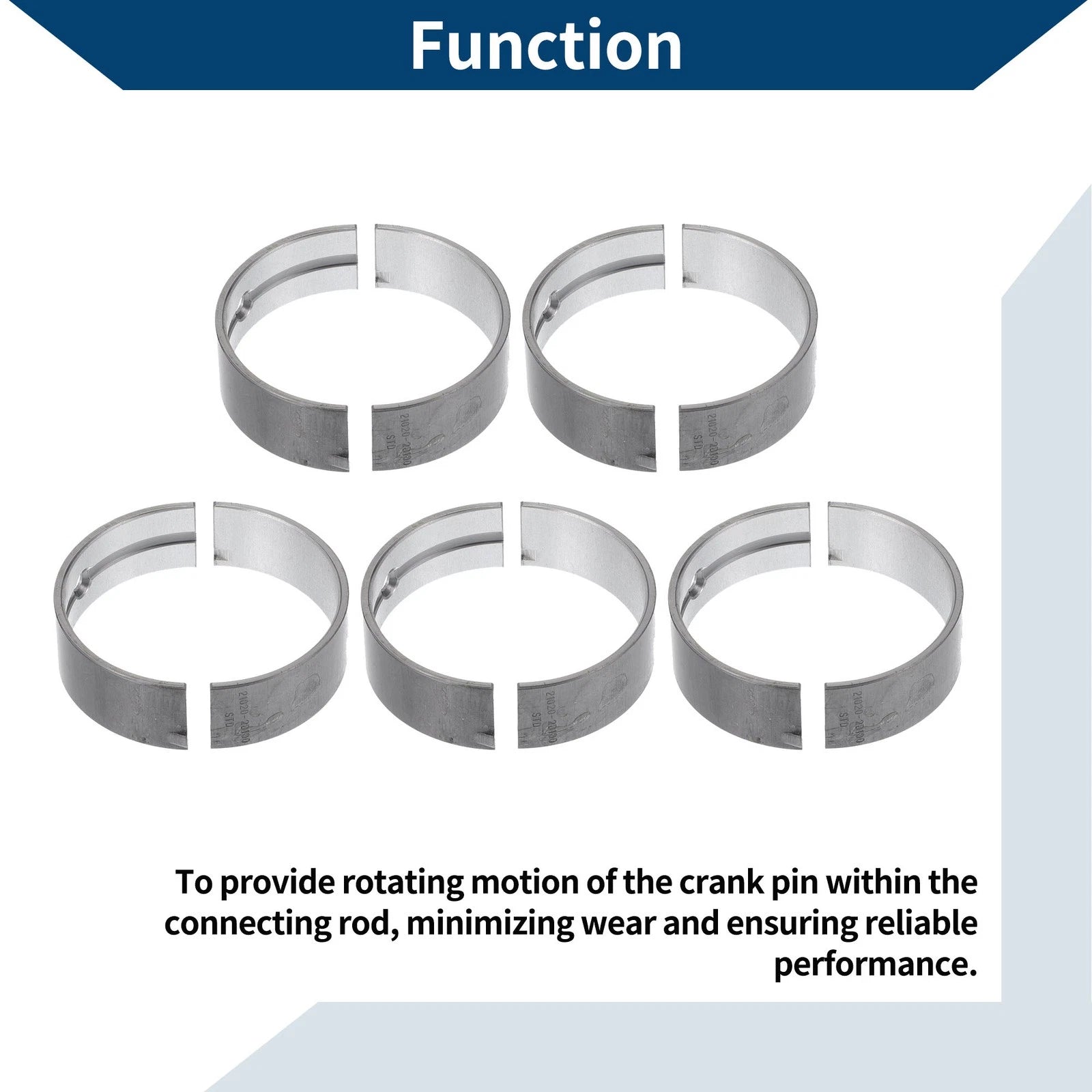 Main Bearing Set No.210202B100 for Kia Soul (2012–2017)