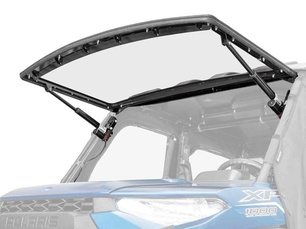 SuperATV Powered Flip Windshield for Polaris Ranger XP 1000/900/570 (2015–2023)