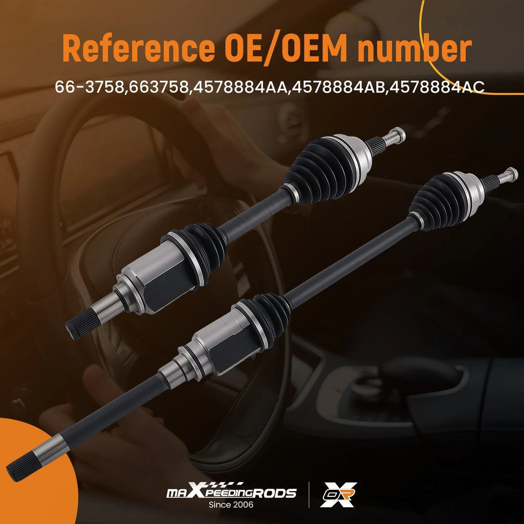 Front AWD Transfer Case CV Axles for Jeep Grand Cherokee 5.7L (2011–2022)