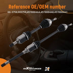 Front AWD Transfer Case CV Axles for Jeep Grand Cherokee 5.7L (2011–2022)