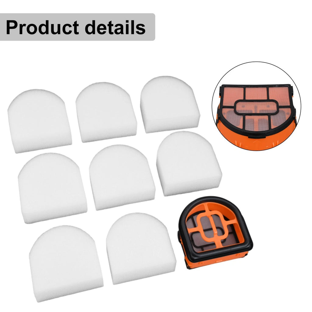 9 PCS Foam Filters for Shark Vacuum Cleaner AW201