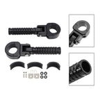 Universal Front Footrests Foot Pegs for Motorcycle 1.25" Bars