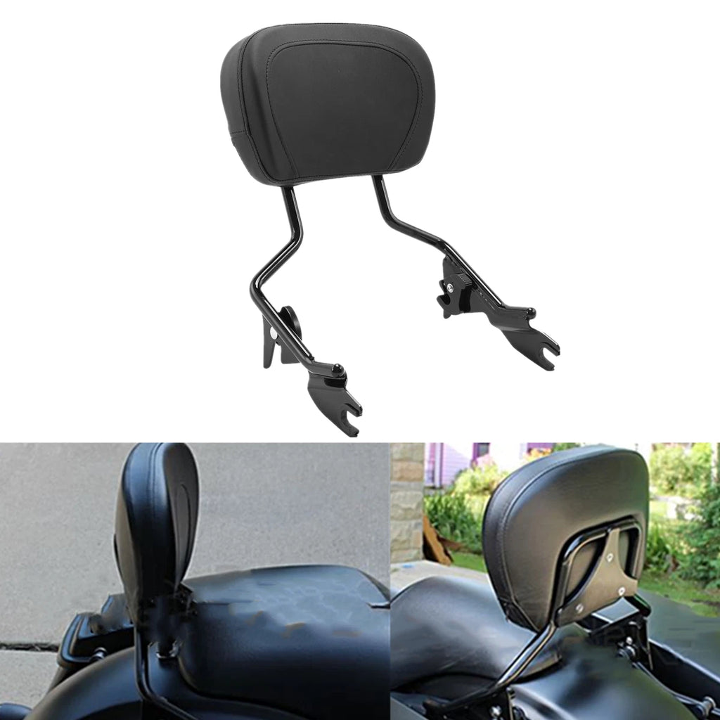 Detachable Backrest Sissy Bar for Harley Touring Street Glide Road King (2009–2025)
