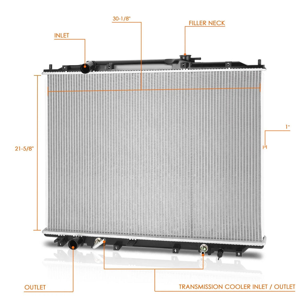 Aluminum Cooling Radiator DPI-2830 for Honda Ridgeline (2006–2008)