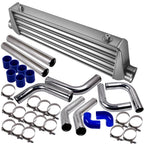 Universal Turbo Intercooler Kit 27"x7"x2.5" with 2.5" Aluminum Pipe & Couplers