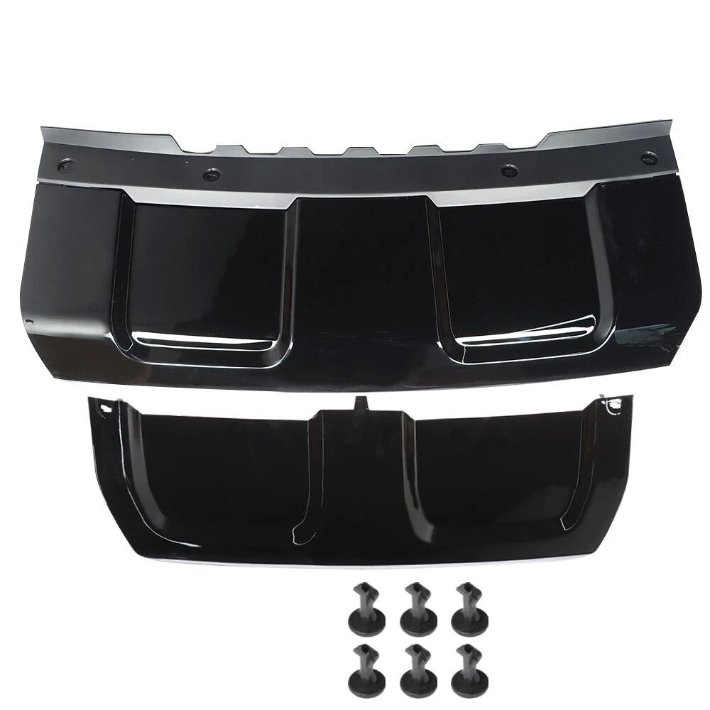 Black Front and Rear Bumper Skid Plate Trim Cover for Range Rover Sport (2014–2017)