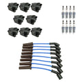 Set of 8 Ignition Coil Wires & Ruthenium Spark Plugs for Sierra 1500 Tahoe