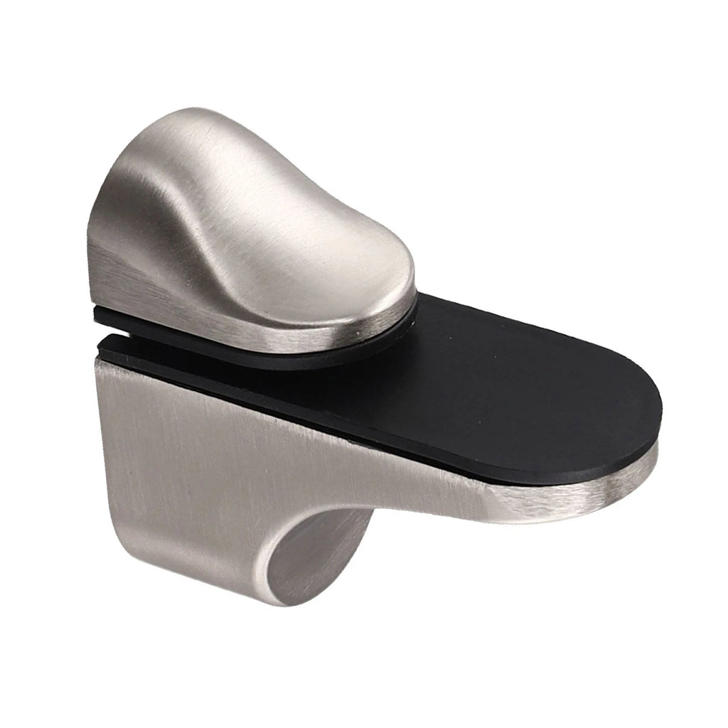 Set of 4 Polished Chrome Glass Shelf Support Brackets for Adjustable Glass