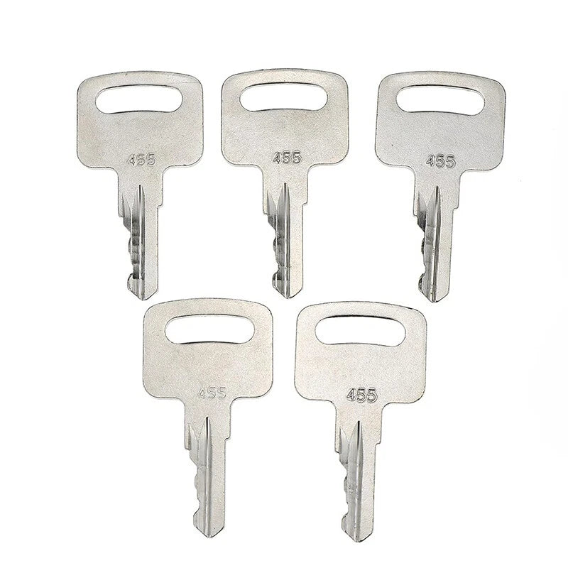 5pc 455 Key for Genie, Vermeer, Terex, Snorkel, Skyjack, Kubota
