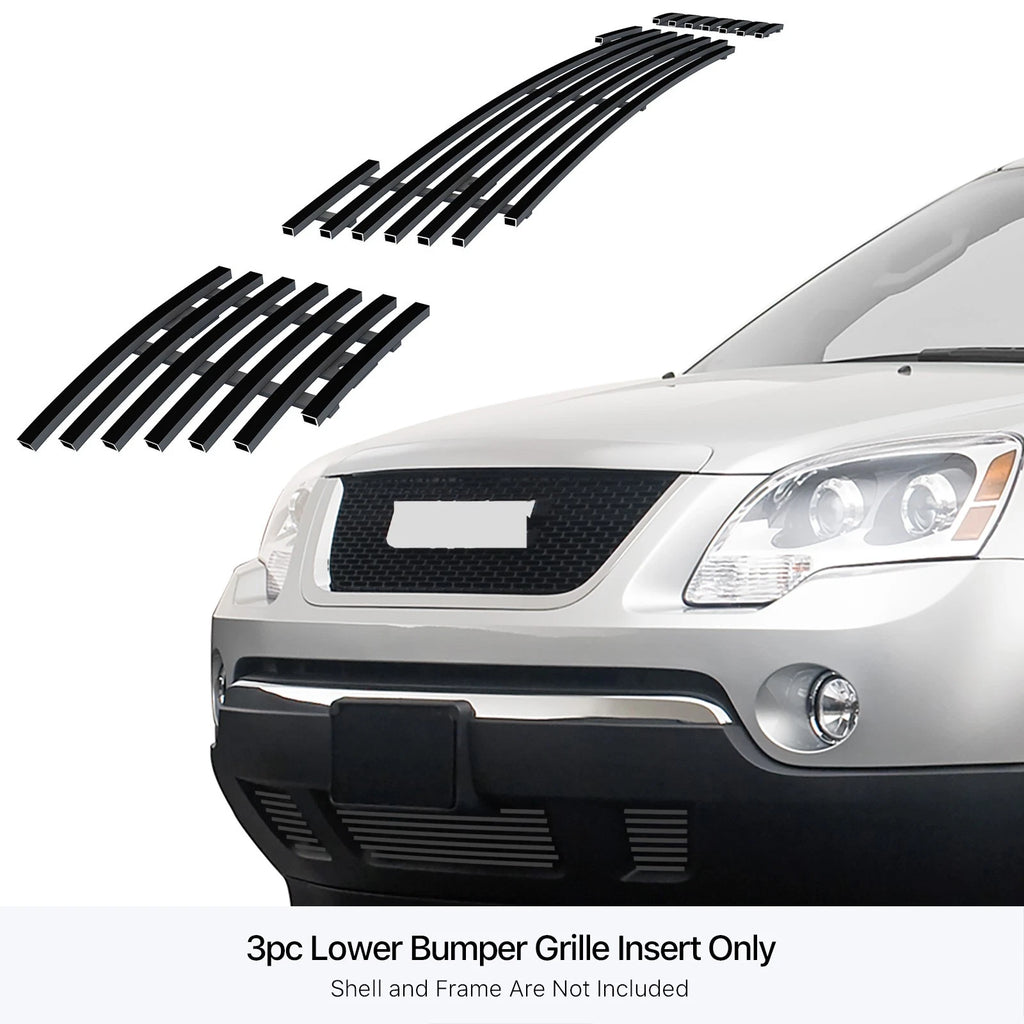 Stainless Steel Black Billet Grille Insert for GMC Acadia (2007-2012)