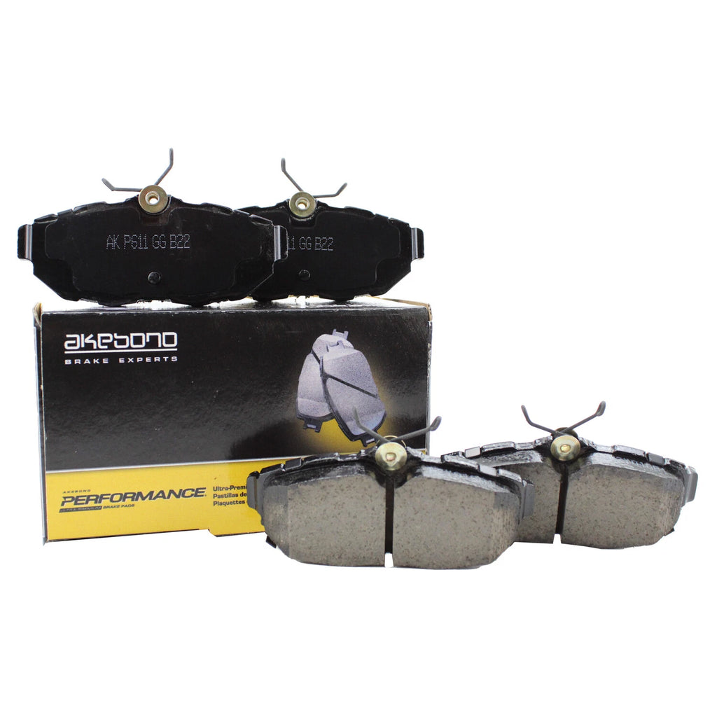 Set of 4 Akebono Performance Rear Ceramic Brake Pads for Ford Mustang (2005–2014)