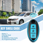 Silicone Key Fob Case Cover for Nissan Sentra (1986–1987) Blue 746453218219