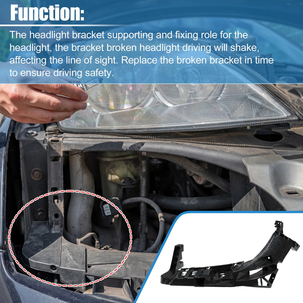 Left Driver Side Headlight Beam Bracket for Mercedes-Benz ML350 (2012–2015)