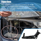Left Driver Side Headlight Beam Bracket for Mercedes-Benz ML350 (2012–2015)