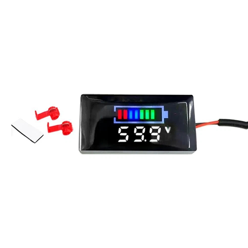 Voltmeter for Vehicle Monitoring DC12-150V Clear LCD Display