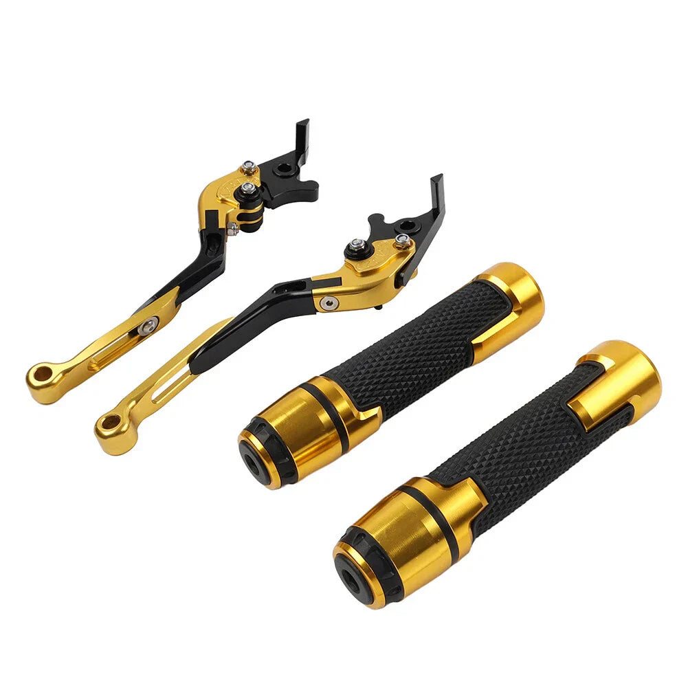 Gold Extendable Brake Clutch Levers Grip Set for BMW S1000R S1000RR (2010-2023)