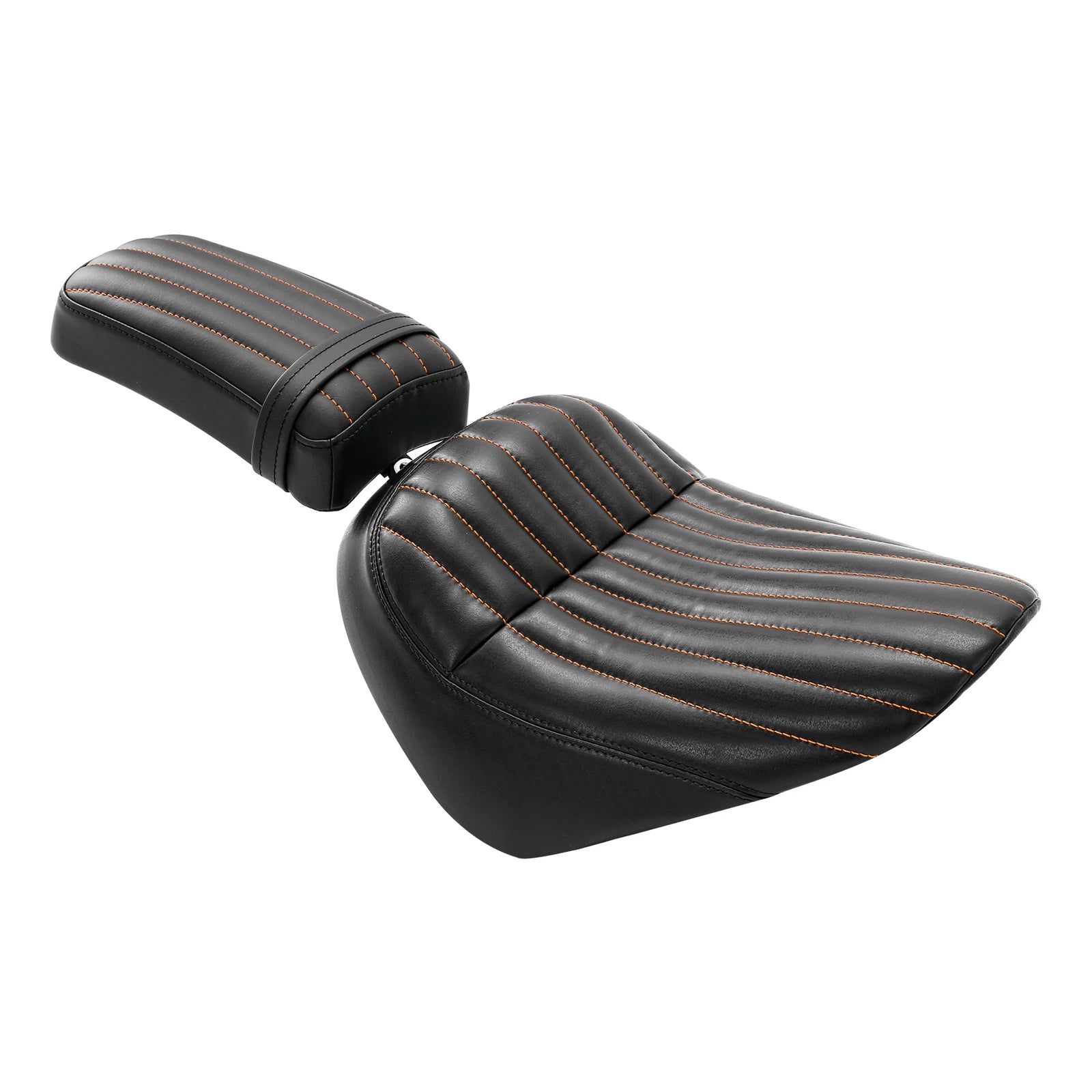 Driver Passenger Seat for Harley Softail Street Bob (2018–2023) Black