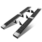 Set of 2 Rectangular Steel Running Boards for Tacoma Access Cab (2005–2023)