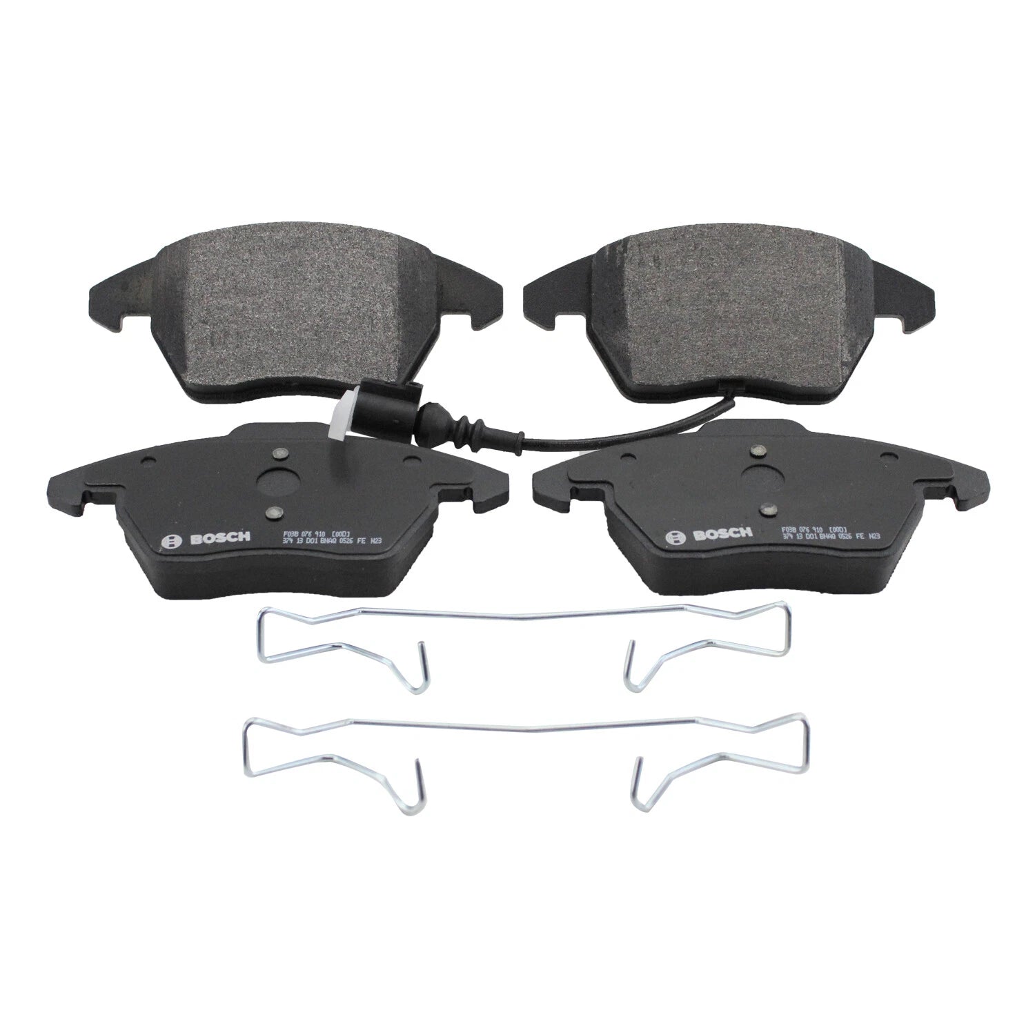 Set of 4 Bosch QuietCast Front Semi-Metallic Brake Pads for Audi VW