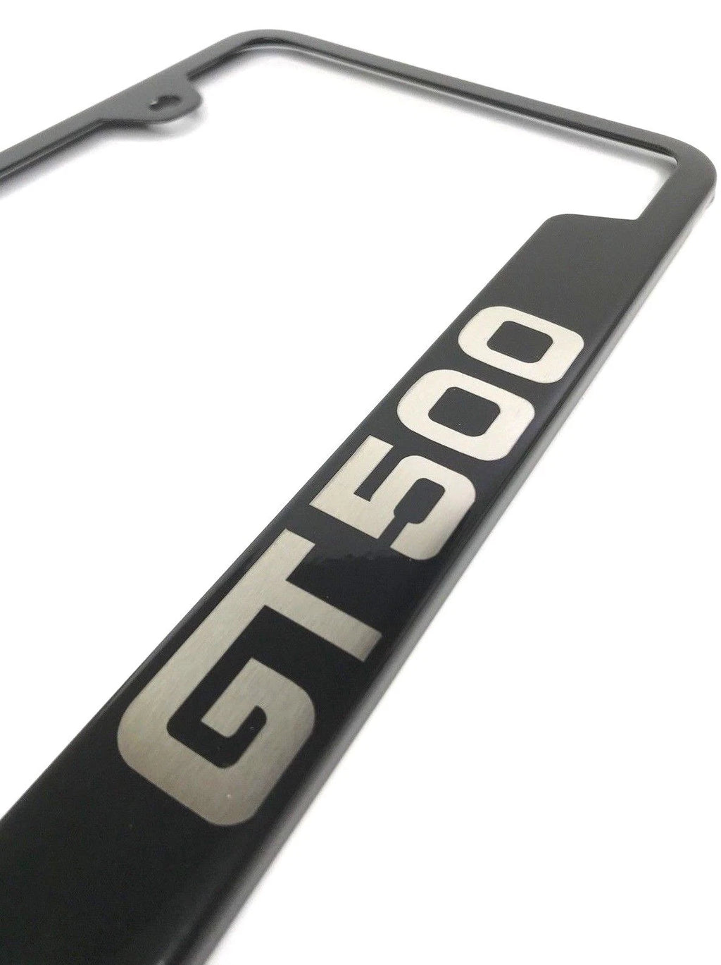 License Plate Frame Front Black Licensed Laser Etched for Ford Mustang GT500 (2007–2014)