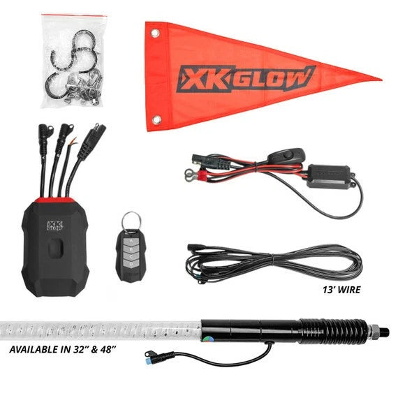 2X RGBW Whip Kit for 48 In.