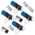 Set of 4 Suspension Helper Springs for Trailer 3000-5000 lbs GAWR