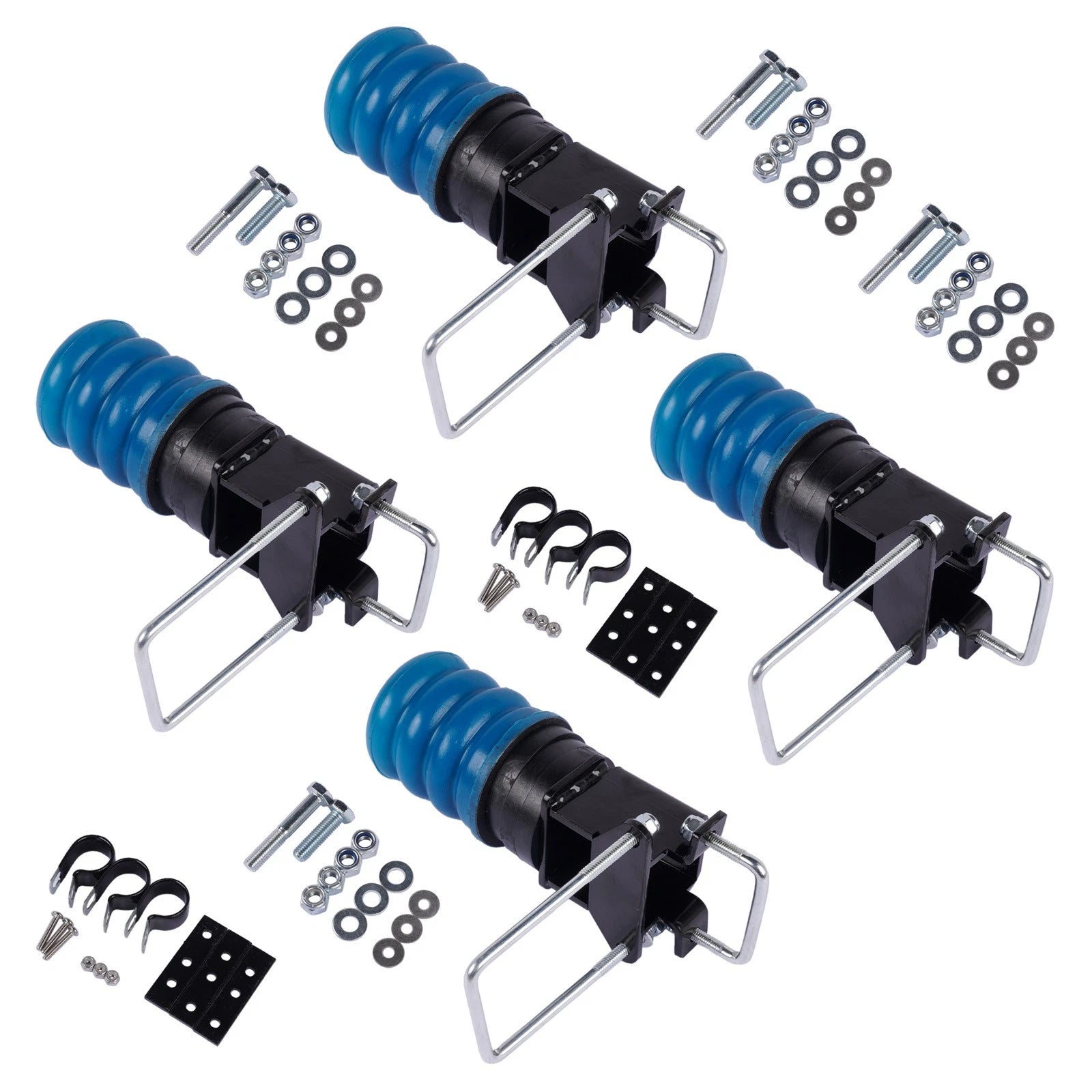 Set of 4 Suspension Helper Springs for Trailer 3000-5000 lbs GAWR