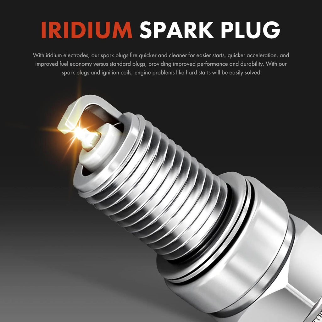 Set of 6 Ignition Coils & Iridium Spark Plugs for Mitsubishi Galant (2004–2007)