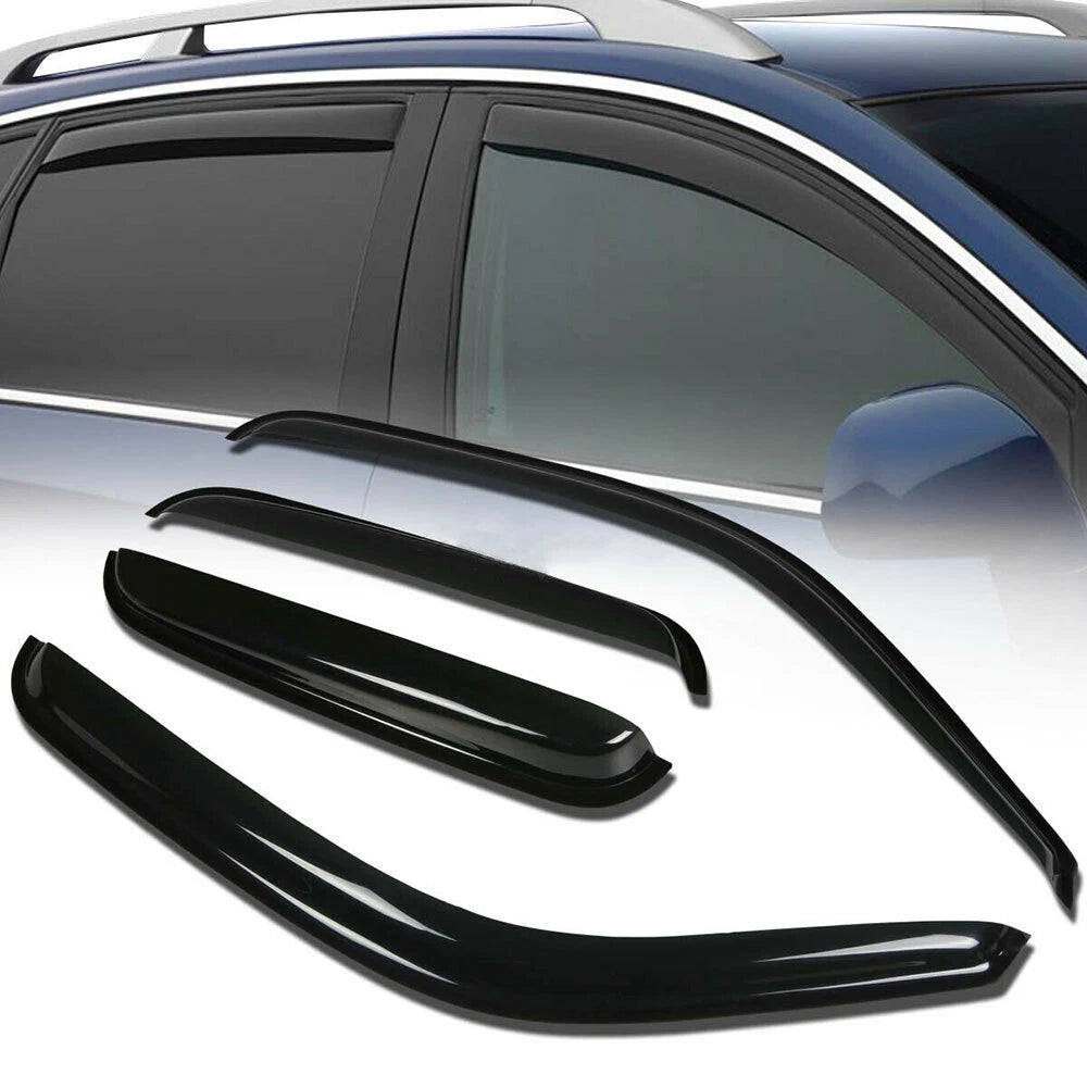 Window Visors for Chevy Silverado GMC Sierra (1999–2006) Black ABS