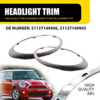 Headlight Bezel Trim for Mini Cooper (2011–2015) R55 R56 R57 R58 R59 Left Right