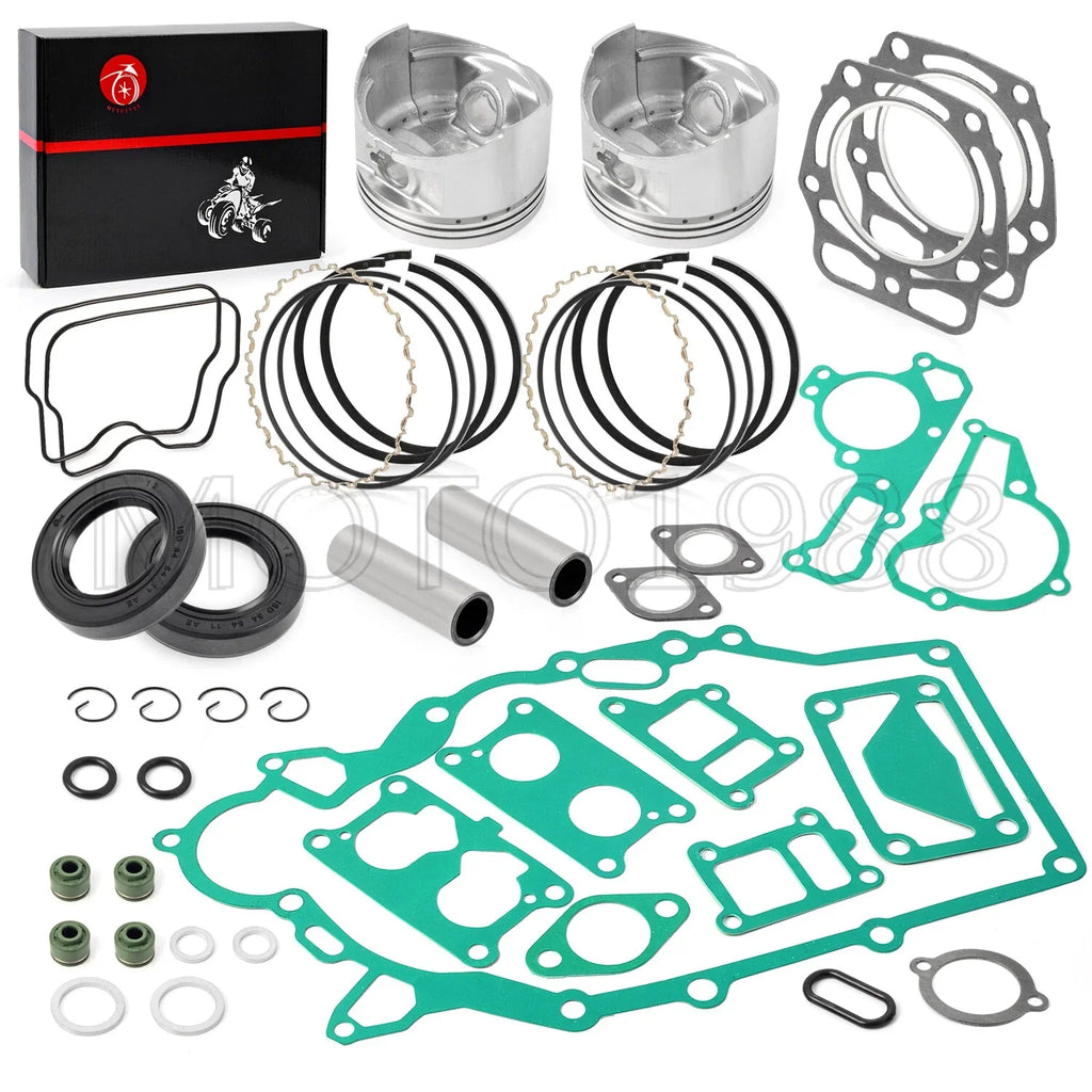 Engine Rebuild Kit with Seals, Pistons & Rings for Kawasaki