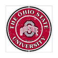 Ohio State Collegiate Embossed Metal Sign 12" Round Decor