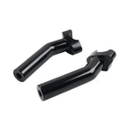 6" CNC Pullback Handlebar Risers Black for Harley Dyna Softail Sportster (2004-2023)