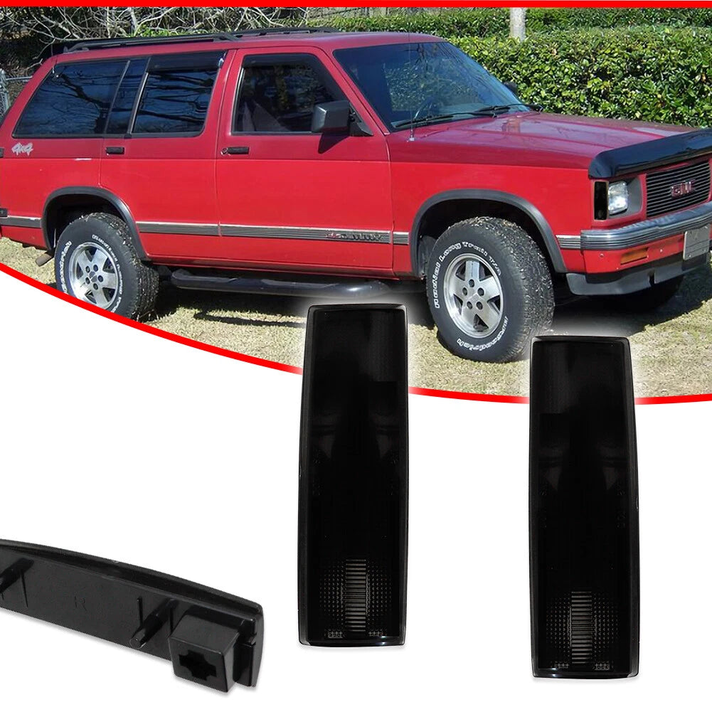 2X Smoked Lens Side Marker Lights for Chevy S10 GMC Jimmy S15