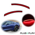 2Pcs Red Lens LED Side Marker Lights for Chevy Corvette C7 (2014–2019)