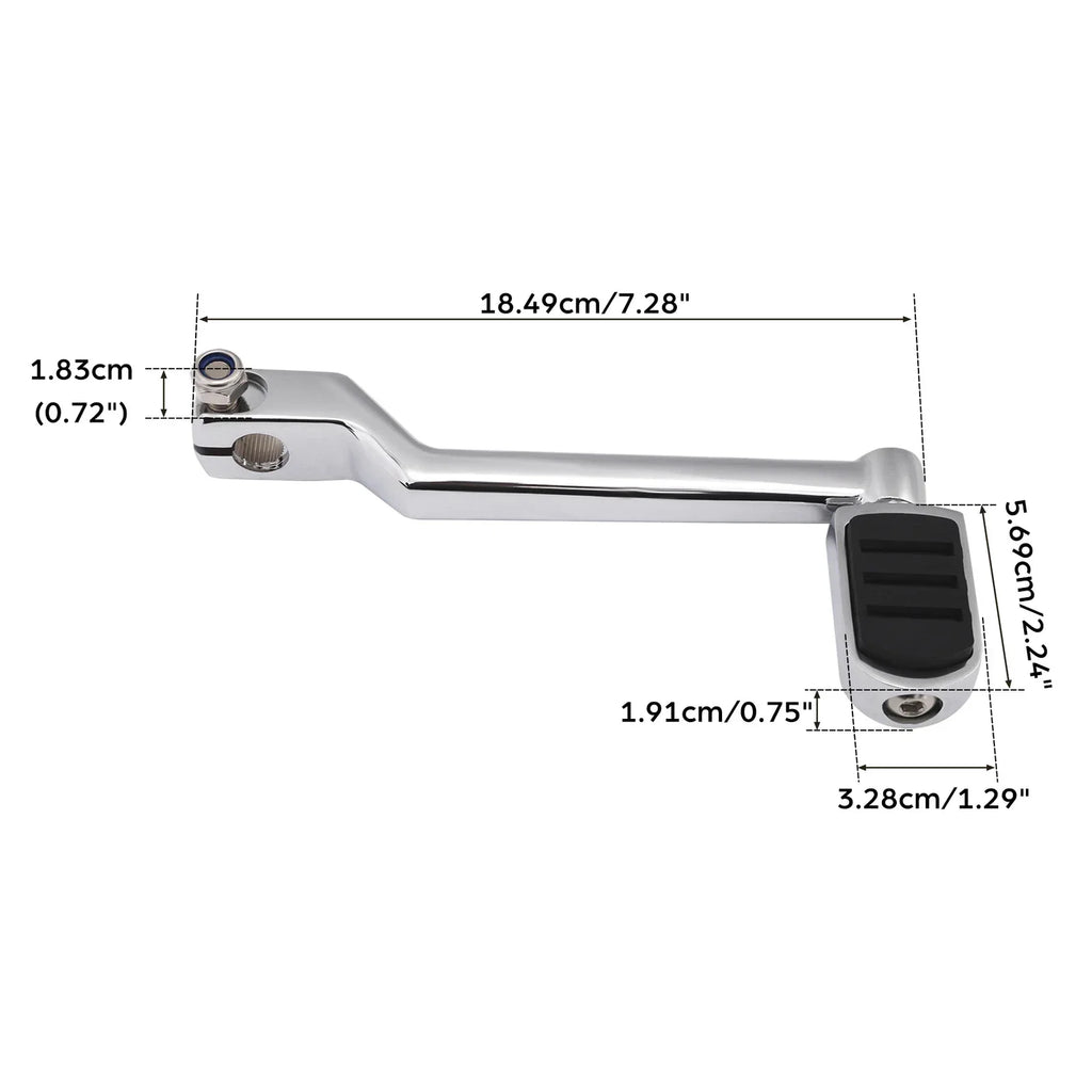 Chrome Left Heel Shift Lever Shifter Pegs for Harley Touring (1988 - 2024)